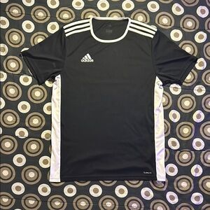 Adidas Men's Black and White Shirt